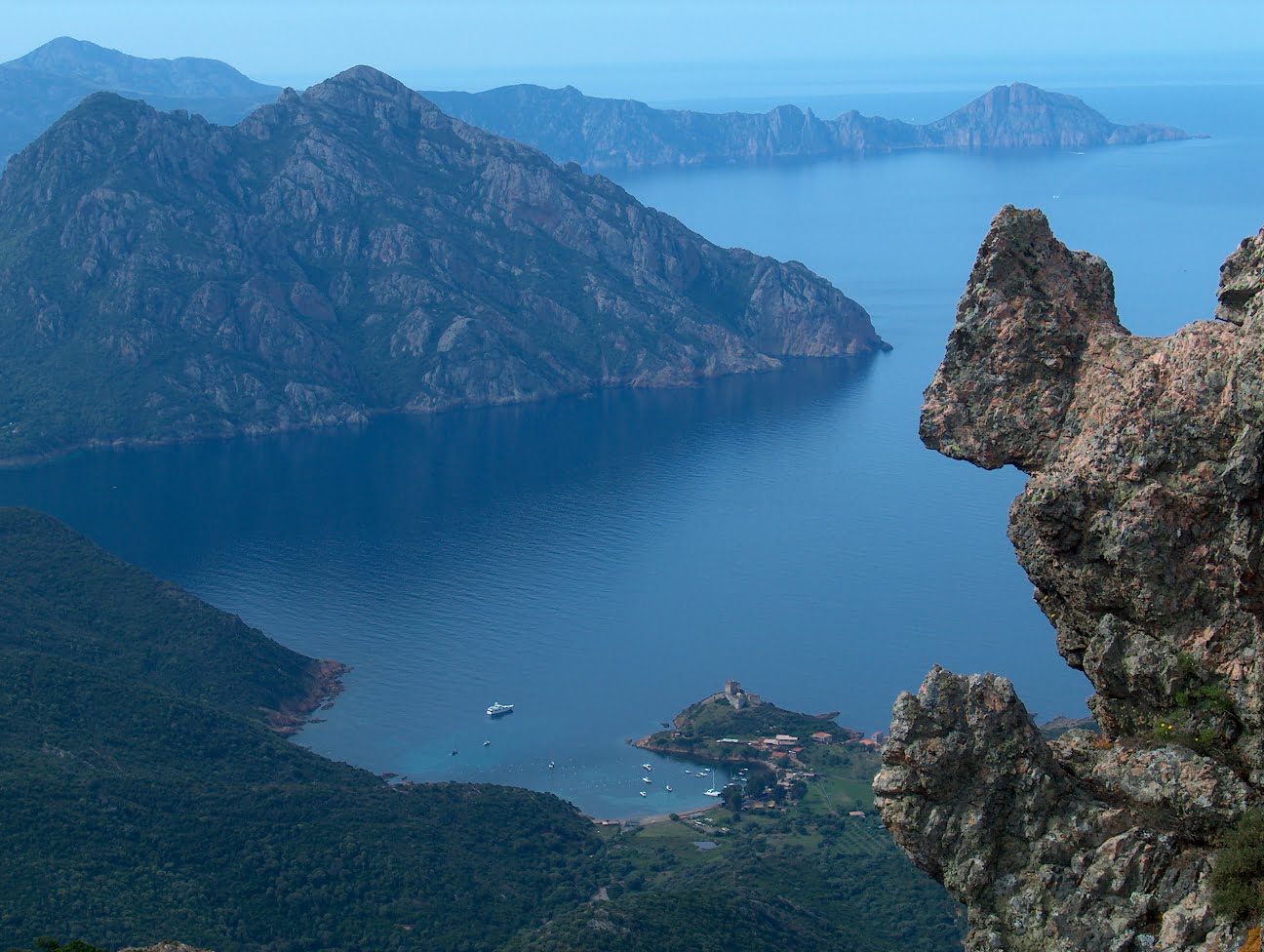 The Gulf of Girolata in France.