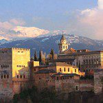 The Alhambra of Granada in Spain. The Alhambra of Granada in Spain.