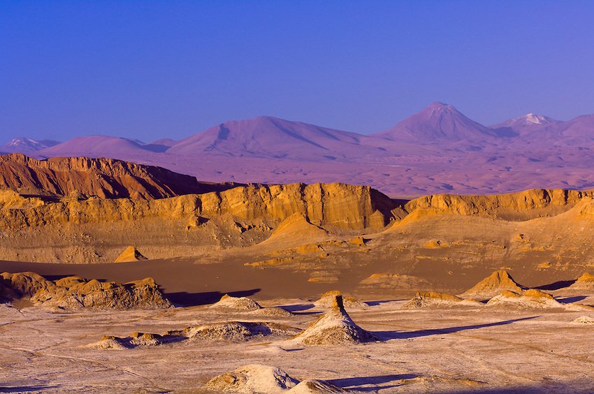 The Atacama Desert in Chile.