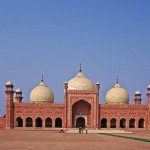 The Badshahi Mosque in Pakistan. The Badshahi Mosque in Pakistan.
