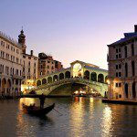 The Rialto Bridge, the best known bridge in Venice
