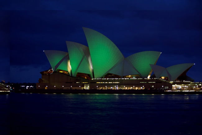 The Sydney Opera House.