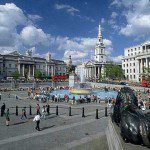 Trafalgar Square, the famous London square Trafalgar Square, the famous London square