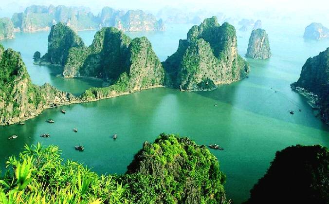 The Ha-long Bay in Vietnam