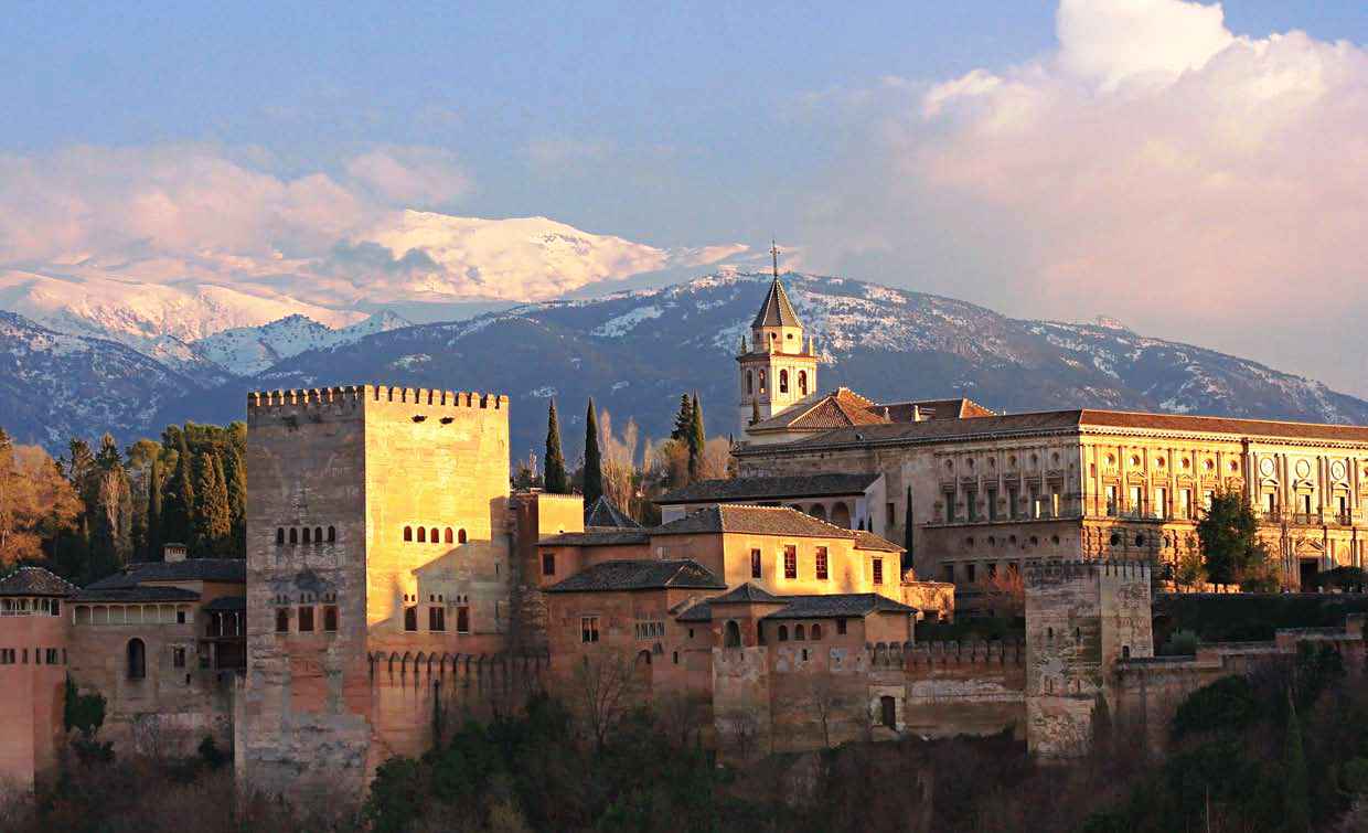 The Alhambra of Granada in Spain.