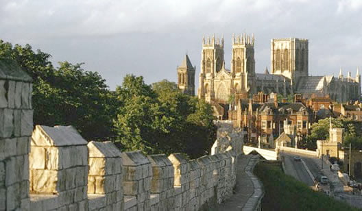 The famous York City Walls